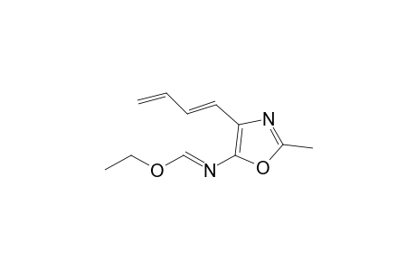 (1E)-N-[4-[(1E)-buta-1,3-dienyl]-2-methyl-5-oxazolyl]methanimidic acid ethyl ester
