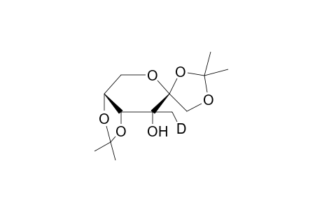 1,2;4,5-Di-O-Isopropylidene-3-C-deuteriomethyl-.beta.,D-psicopyranose