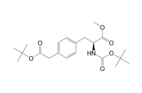 (S)-.alpha.-[[(1,1-dimehylethoxy)carbonyl]amino]-4-[2-(1,1-dimethylethoxy)-2-oxoethyl]benzenepropanoic acid methyl ester