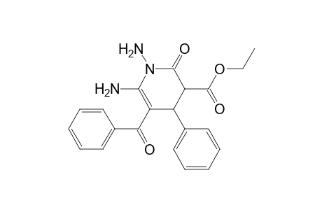 3-Pyridinecarboxylic acid, 1,6-diamino-5-benzoyl-1,2,3,4-tetrahydro-2-oxo-4-phenyl-, ethyl ester