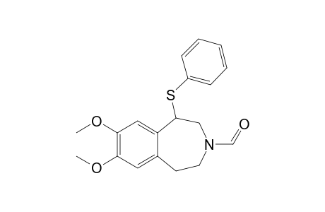 3-Formyl-7,8-dimethoxy-1-phenylsulfanyl-2,3,4,5-tetrahydro-1H-3-benzazepine