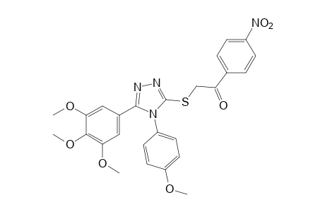 2-{[4-(p-methoxyphenyl)-5-(3,4,5-trimethoxyphenyl)-4H-1,2,4-triazol-3-yl]thio}-4'-nitroacetophenone