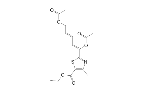 ETHYL-2-(1',5'-DIACETOXY-PENTA-1',3'-Z,E-DIEN-1'-YL)-4-METHYLTHIAZOLE-5-CARBOXYLATE