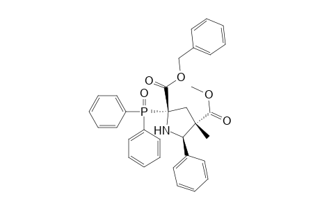 2,4-Pyrrolidinedicarboxylic acid, 2-(diphenylphosphinyl)-4-methyl-5-phenyl-, 4-methyl 2-(phenylmethyl) ester, (2.alpha.,4.beta.,5.beta.)-(.+-.)-