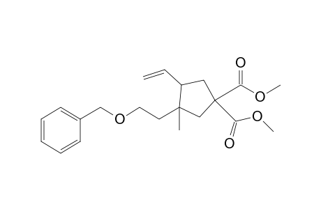 1,1-Dicarbmethoxy-3-benzyloxyethyl-3-methyl-4-vinylcyclopentane
