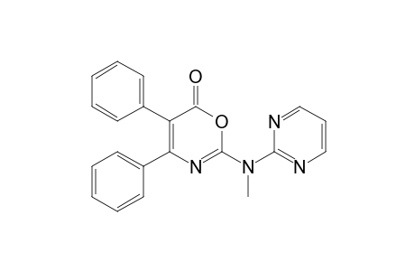 6H-1,3-Oxazin-6-one, 2-(methyl-2-pyrimidinylamino)-4,5-diphenyl-