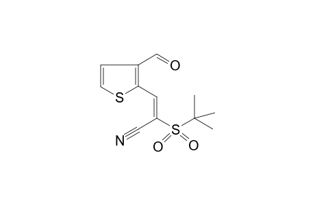 (2E)-2-(tert-Butylsulfonyl)-3-(3-formyl-2-thienyl)-2-propenenitrile