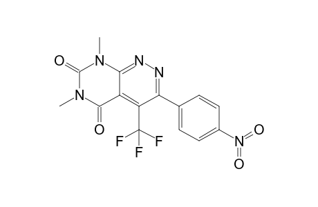 4-Trifluoromethyl-6,8-dimethyl-3-(p-nitrophenyl)-5,6,7,8-tetrahydropyrimido[4,5-c]pyridazine-5,7-dione