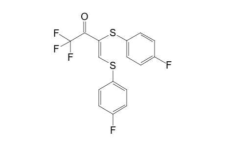 (Z)-1,1,1-Trifluoro-3,4-bis-(4-fluoro-phenylsulfanyl)-but-3-en-2-one