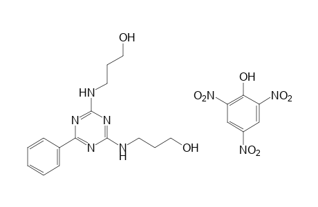 3,3'-[(6-phenyl-s-triazine-2,4-diyl)diimino]di-1-propanol, monopicrate