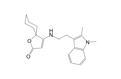 1-oxaspiro[4.5]dec-3-en-2-one, 4-[[2-(1,2-dimethyl-1H-indol-3-yl)ethyl]amino]-