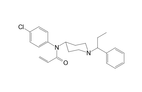 N-4-Chlorophenyl-N-[1-(1-phenylpropyl)piperidin-4-yl]prop-2-enamide