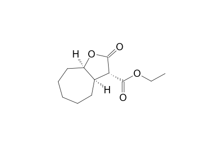 2H-Cyclohepta[b]furan-3-carboxylic acid, octahydro-2-oxo-, ethyl ester, (3.alpha.,3a.alpha.,8a.alpha.)-