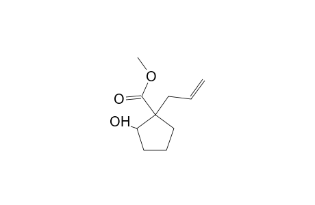 Cyclopentanecarboxylic acid, 2-hydroxy-1-(2-propenyl)-, methyl ester, cis-