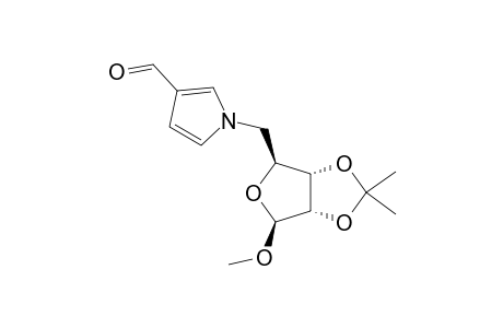METHYL-5-DEOXY-5-C-(3'-FORMYL-PYRROL-1'-YL)-2,3-O-ISOPROPYLIDENE-BETA-D-RIBOFURANOSIDE