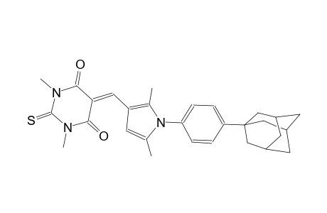 5-({1-[4-(1-adamantyl)phenyl]-2,5-dimethyl-1H-pyrrol-3-yl}methylene)-1,3-dimethyl-2-thioxodihydro-4,6(1H,5H)-pyrimidinedione