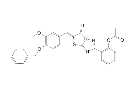 thiazolo[3,2-b][1,2,4]triazol-6(5H)-one, 2-[2-(acetyloxy)phenyl]-5-[[3-methoxy-4-(phenylmethoxy)phenyl]methylene]-, (5Z)-