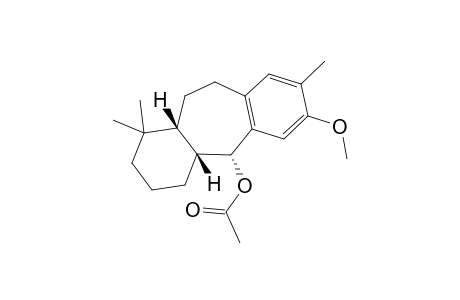 4a(R*),5(R*),11a(R*)-5-Acetoxy-7-methoxy-1,1,8-trimethyl-1,2,3,4,4a,10,11,11a-octahydro-5H-dibenzo[a,d]cycloheptene