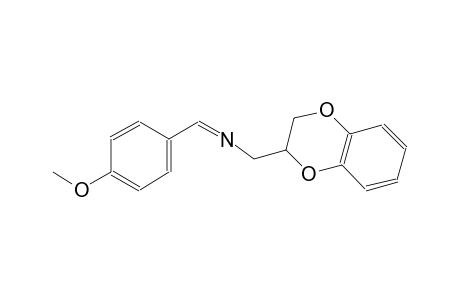 2,3-dihydro-1,4-benzodioxin-2-yl-N-[(Z)-(4-methoxyphenyl)methylidene]methanamine