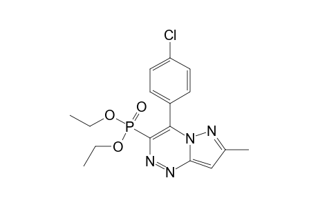 4-(4'-CHLOROPHENYL)-7-METHYLPYRAZOLO-[3,2-C]-[1,2,4]-TRIAZIN-3-YL-PHOSPHONIC-ACID-DIETHYLESTER