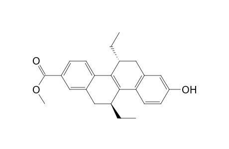 2-(Methoxycarbonyl)-5,11-trans-diethyl-5,6,11,12-tetrahydrocyrysen-8-ol