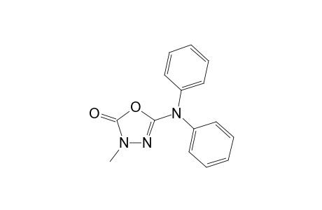 3-Methyl-5-(N-phenylanilino)-1,3,4-oxadiazol-2-one