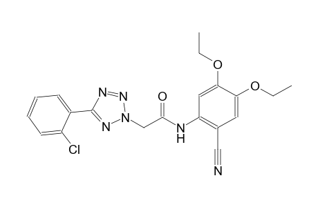2-[5-(2-chlorophenyl)-2H-tetraazol-2-yl]-N-(2-cyano-4,5-diethoxyphenyl)acetamide
