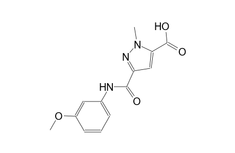 3-[(3-methoxyanilino)carbonyl]-1-methyl-1H-pyrazole-5-carboxylic acid