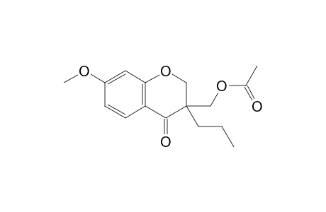(7-methoxy-4-oxidanylidene-3-propyl-2H-chromen-3-yl)methyl ethanoate