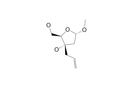 METHYL-3-C-ALLYL-2-DEOXY-ALPHA-D-ERYTHRO-PENTOFURANOSIDE