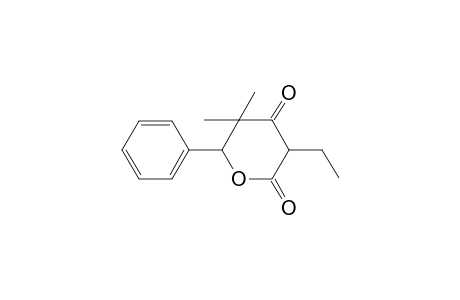 2H-Pyran-2,4(3H)-dione, 3-ethyl-5,5-dimethyl-6-phenyl-