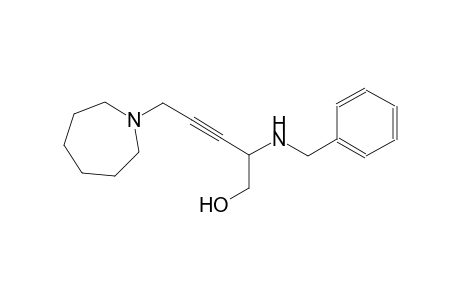 2-(benzylamino)-5-hexahydro-1H-azepin-1-yl-3-pentyn-1-ol