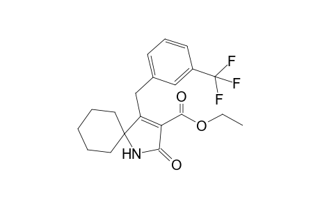 4-(3-Trifluoromethylbenzyl)-2-oxo-1-azaspiro[4.5]dec-3-ene-3-carboxylic acid ethyl ester