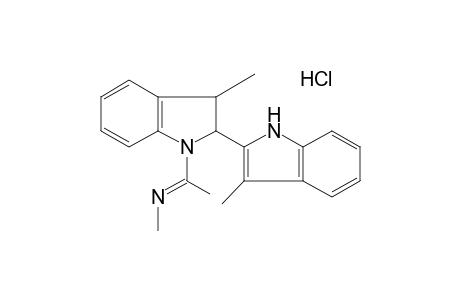 3-METHYL-1-(N-METHYLACETIMIDOYL)-2-(3-METHYL-INDOL-2-YL)INDOLINE, MONOHYDROCHLORIDE