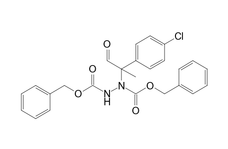 (phenylmethyl) N-[2-(4-chlorophenyl)-1-oxidanylidene-propan-2-yl]-N-(phenylmethoxycarbonylamino)carbamate