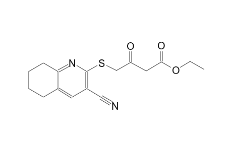 butanoic acid, 4-[(3-cyano-5,6,7,8-tetrahydro-2-quinolinyl)thio]-3-oxo-, ethyl ester