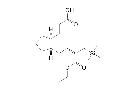 trans-2-[(E)-3-Ethoxycarbonyl-4-(trimethylsilyl)but-2-en-1-yl]cyclopentapropanoic acid