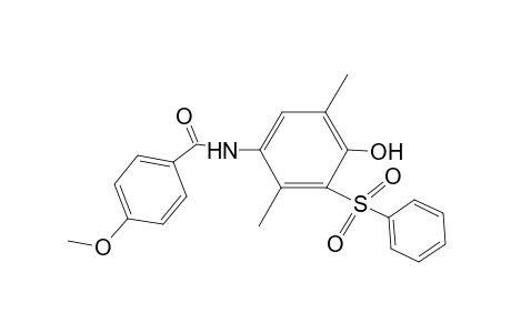 N-(3-besyl-4-hydroxy-2,5-dimethyl-phenyl)-4-methoxy-benzamide