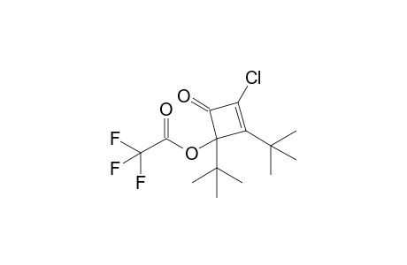 2-Chloro-3,4-di-tert-butyl-4-(trifluoroacetyloxy)cyclobutenone