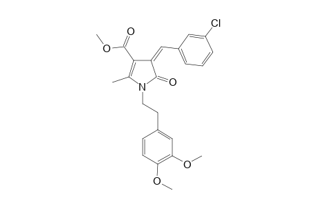 (4Z)-4-(3-chlorobenzylidene)-1-homoveratryl-5-keto-2-methyl-2-pyrroline-3-carboxylic acid methyl ester