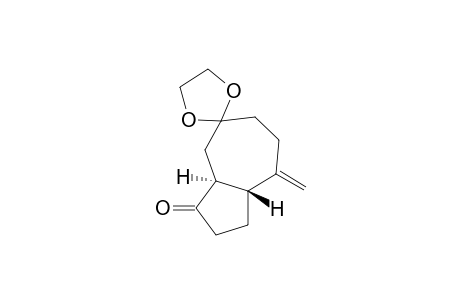 Spiro[azulene-5(3H),2'-[1,3]dioxolan]-3-one, hexahydro-8-methylene-, trans-(.+-.)-