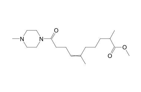 Methyl 2,6-dimethyl-9-(n-methylpiperazinylcarbamoyl)-6-nonenoate