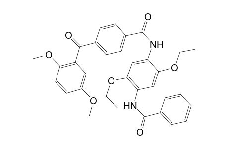 N-(4-benzamido-2,5-diethoxy-phenyl)-4-(2,5-dimethoxybenzoyl)benzamide