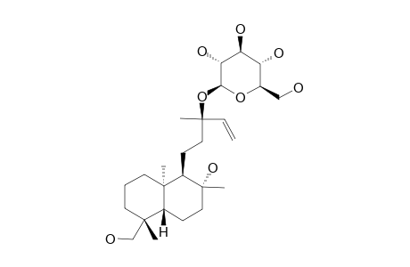 ENT-14-LABDEN-8-BETA,19-DIOL_13-ALPHA-O-BETA-D-GLUCOPYRANOSIDE