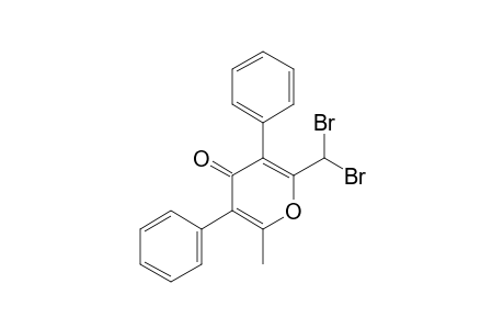 2-DIBROMOMETHYL-3,5-DIPHENYL-6-METHYL-4-H-PYRAN-4-ONE