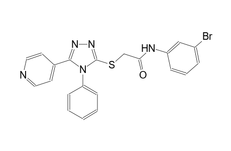 N-(3-bromophenyl)-2-{[4-phenyl-5-(4-pyridinyl)-4H-1,2,4-triazol-3-yl]sulfanyl}acetamide