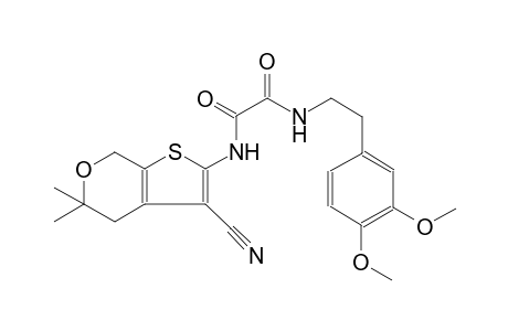 ethanediamide, N~1~-(3-cyano-4,7-dihydro-5,5-dimethyl-5H-thieno[2,3-c]pyran-2-yl)-N~2~-[2-(3,4-dimethoxyphenyl)ethyl]-