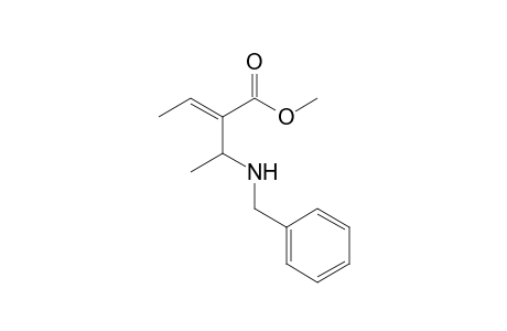 Methyl 2-(1-Benzylamino)ethyl)-2-butenoate