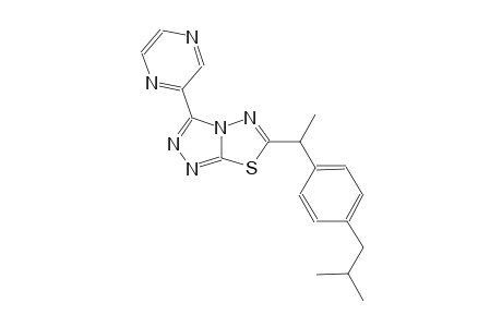 [1,2,4]triazolo[3,4-b][1,3,4]thiadiazole, 6-[1-[4-(2-methylpropyl)phenyl]ethyl]-3-pyrazinyl-