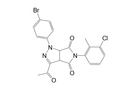 3-acetyl-1-(4-bromophenyl)-5-(3-chloro-2-methylphenyl)-3a,6a-dihydropyrrolo[3,4-c]pyrazole-4,6(1H,5H)-dione